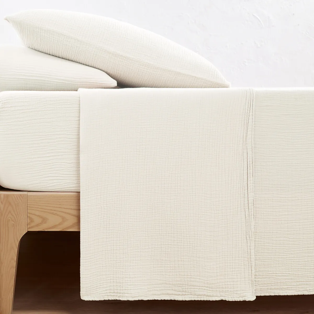 Drap Plat Uni Gaze De Coton, Kumla