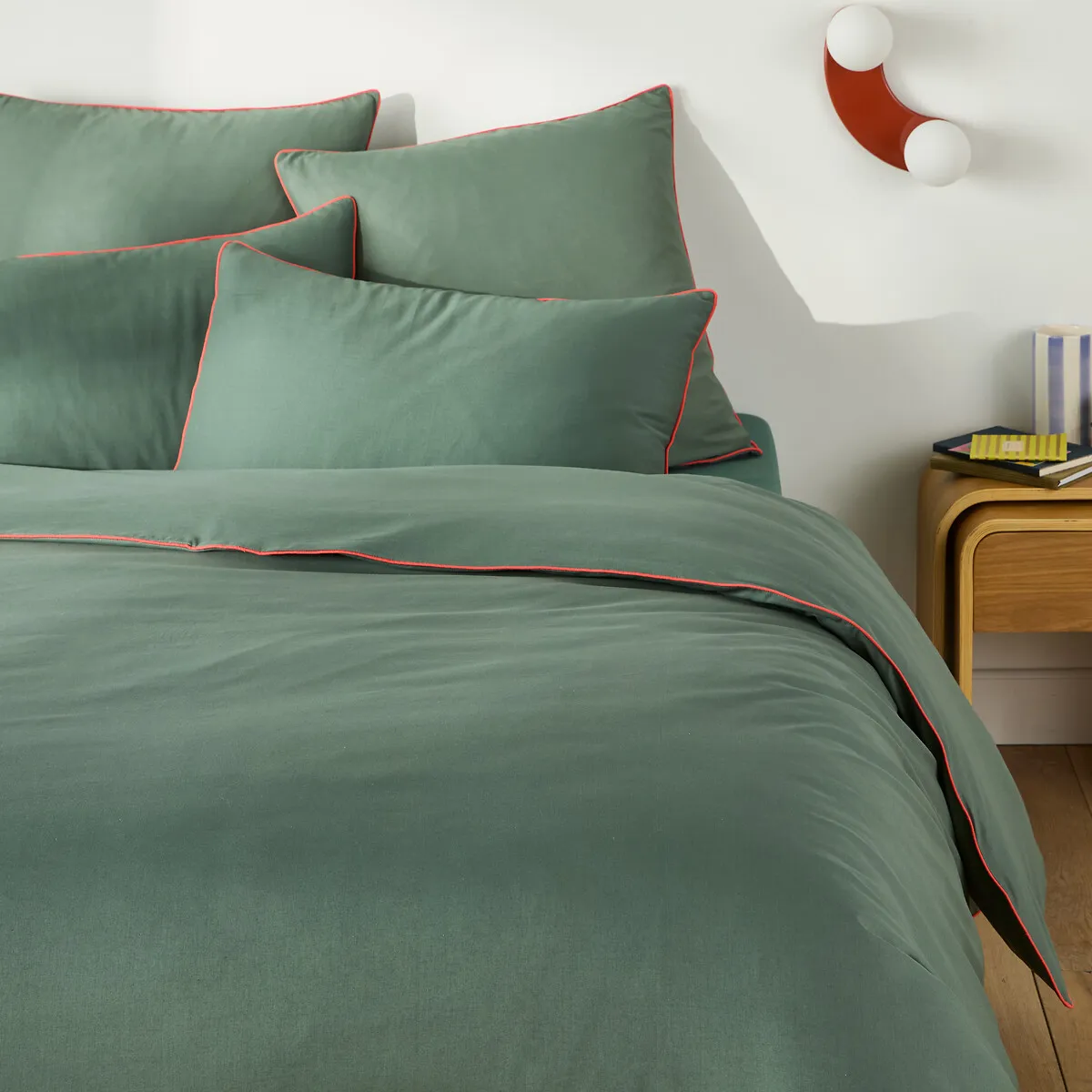 Housse De Couette Unie En Coton, MACHA — vue 3