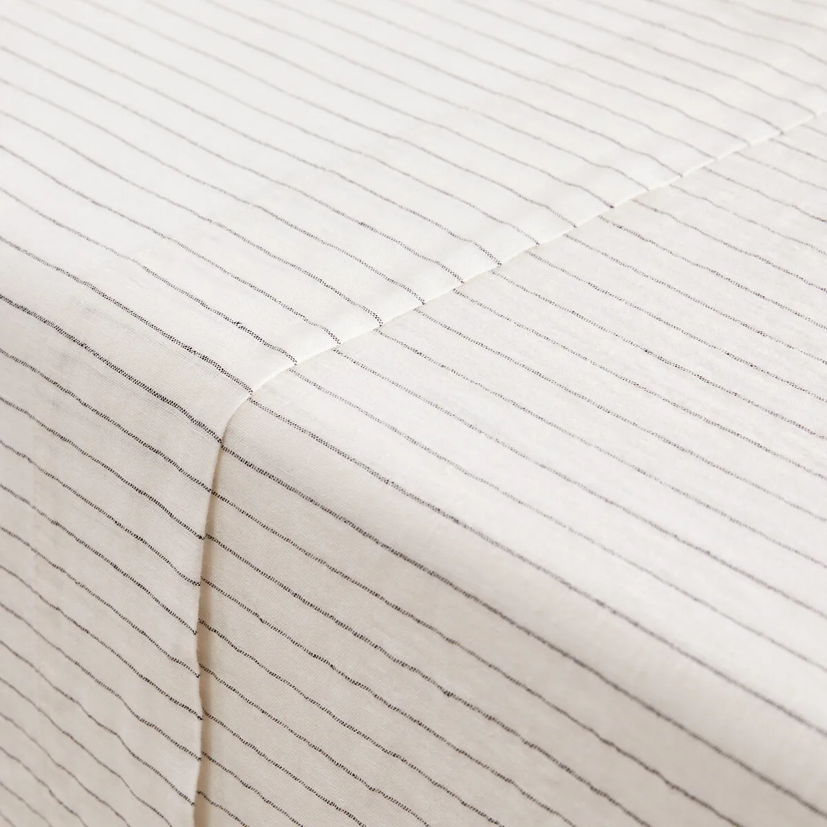 Drap Plat Lin Lavé, Linot Rayé — vue 3