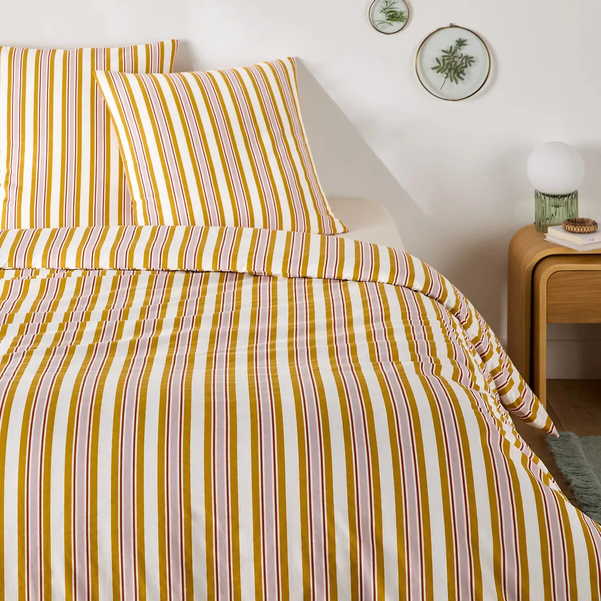 Parure De Lit 30% De Coton Recyclé, Taie Carrée, DAIRIS