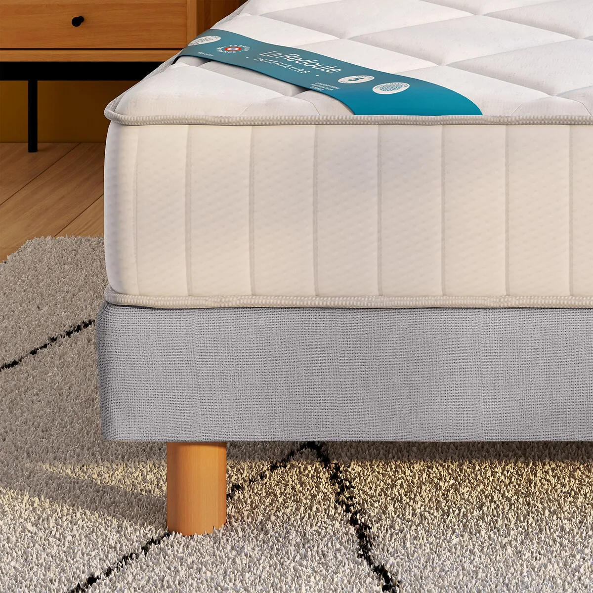 Ensemble Matelas Latex, 7 Zones, Soutien Très Ferme, Accueil Tonique Et Sommier — vue 3
