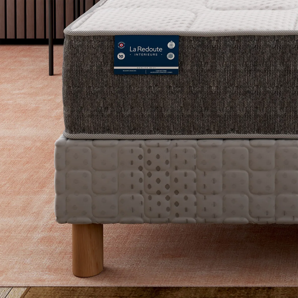 Matelas 672 Ressorts, 7 Zones, Soutien Très Ferme, Accueil Moelleux — vue 3