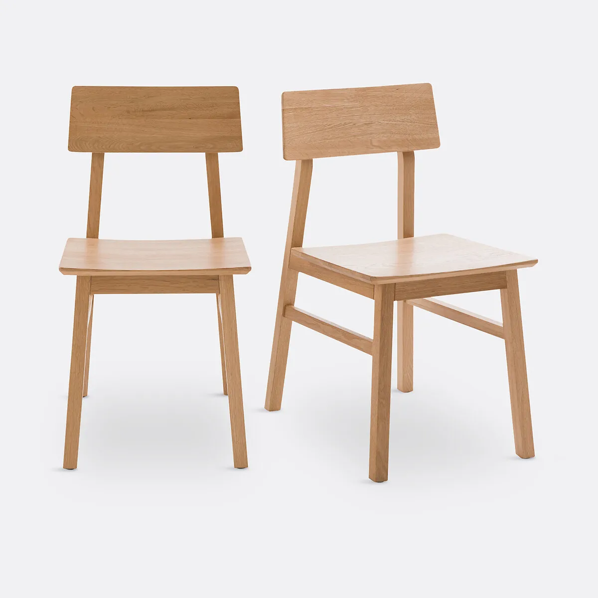 Lot De 2 Chaises En Chêne Massif, Podela