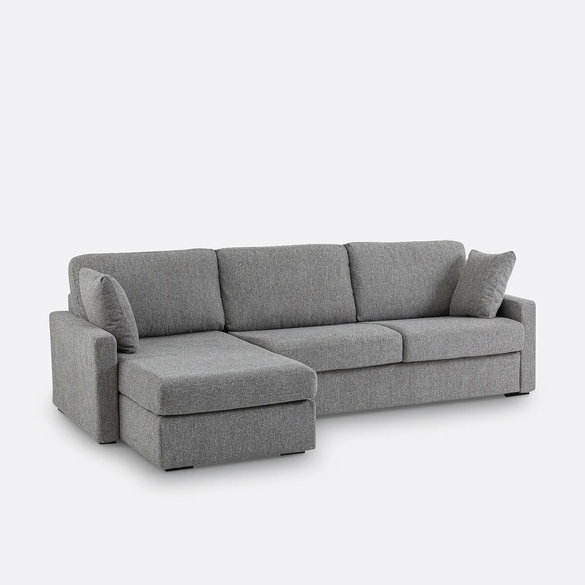 Canapé D'angle, Convertible, 4 Places, En Texturé Chiné, Comfort Bultex®, TIMOR — vue 3