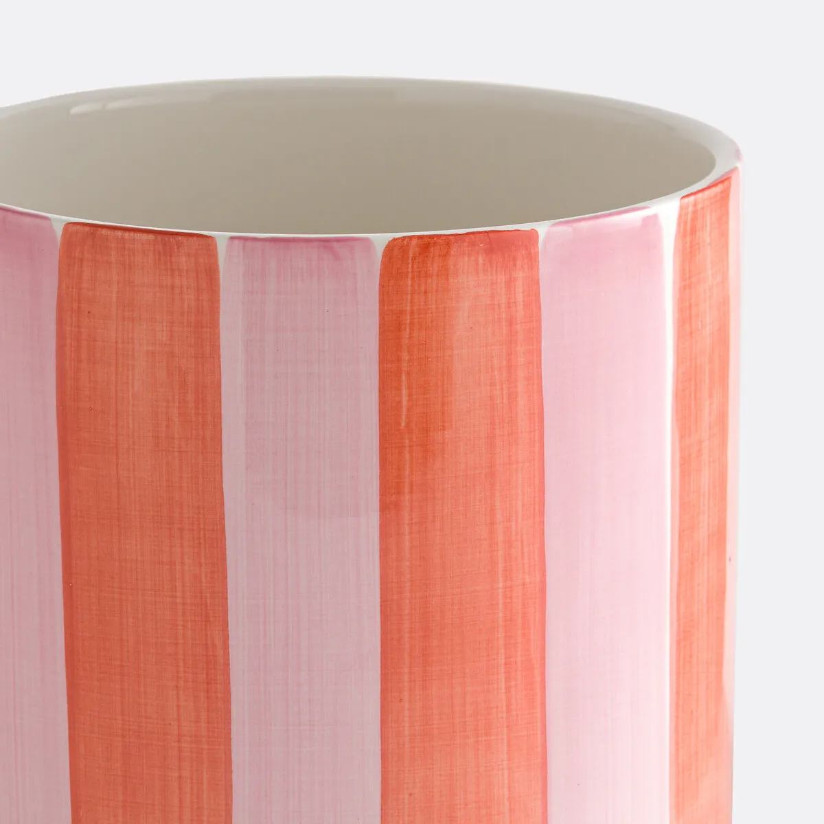 Cache-pot En Céramique, À Rayures, Diamètre 14 Cm, JAOMA — vue 3