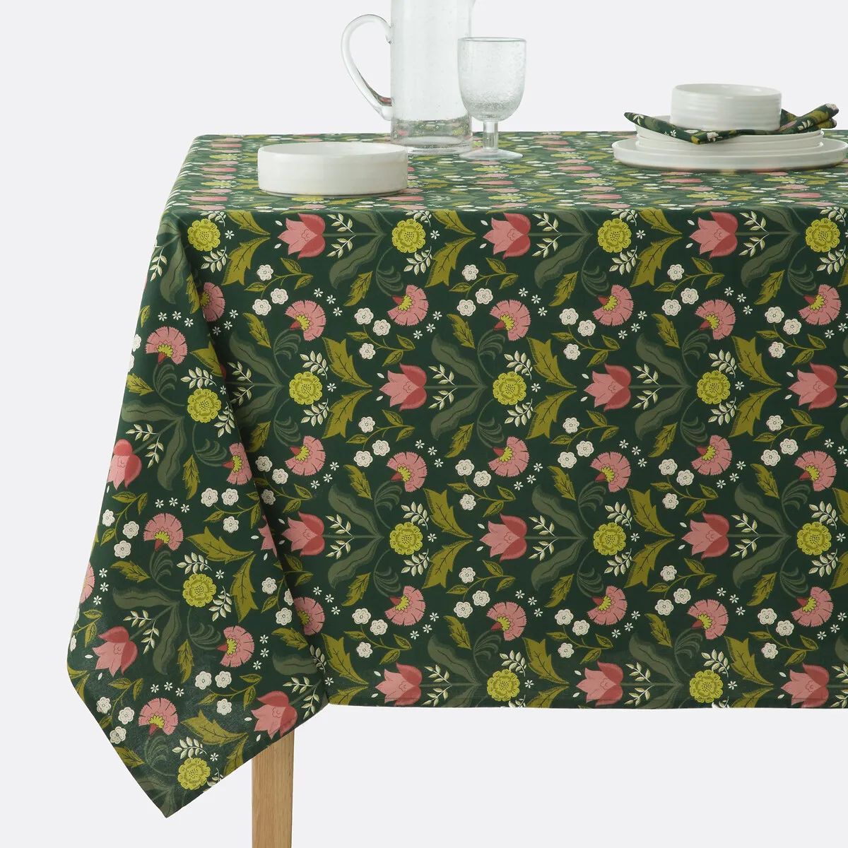 Nappe Imprimée En Coton Lavé, Suzanna
