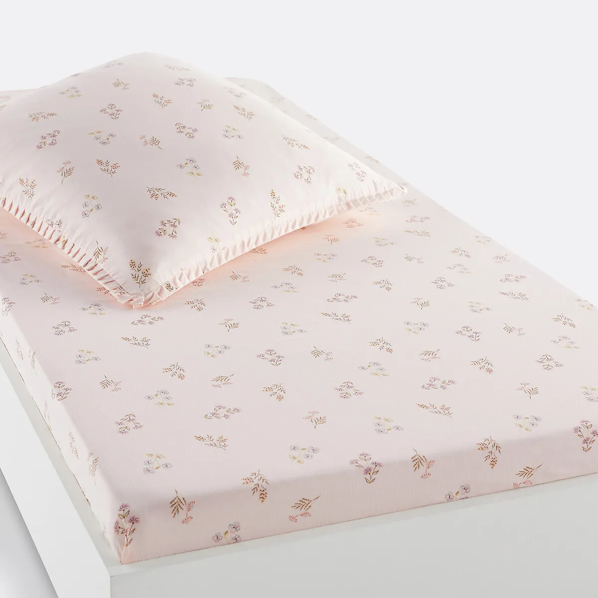 Drap Housse Coton Lavé 50% Coton Recyclé Camomille