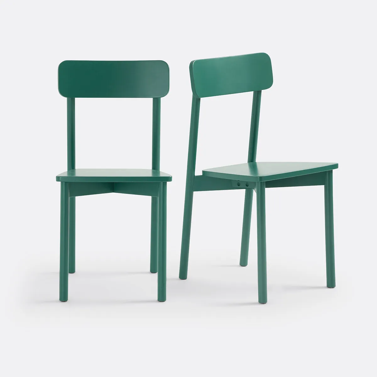 Lot De 2 Chaises En Hêtre Massif Coloré, JODI