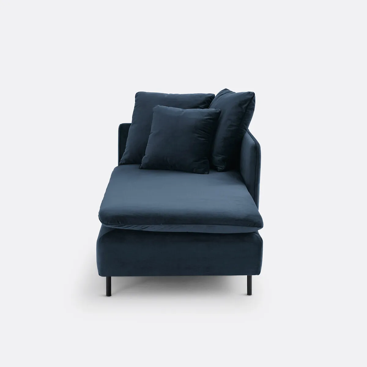 Méridienne Modulable, En Velours, Profondeur 179 Cm, IVETE — vue 3