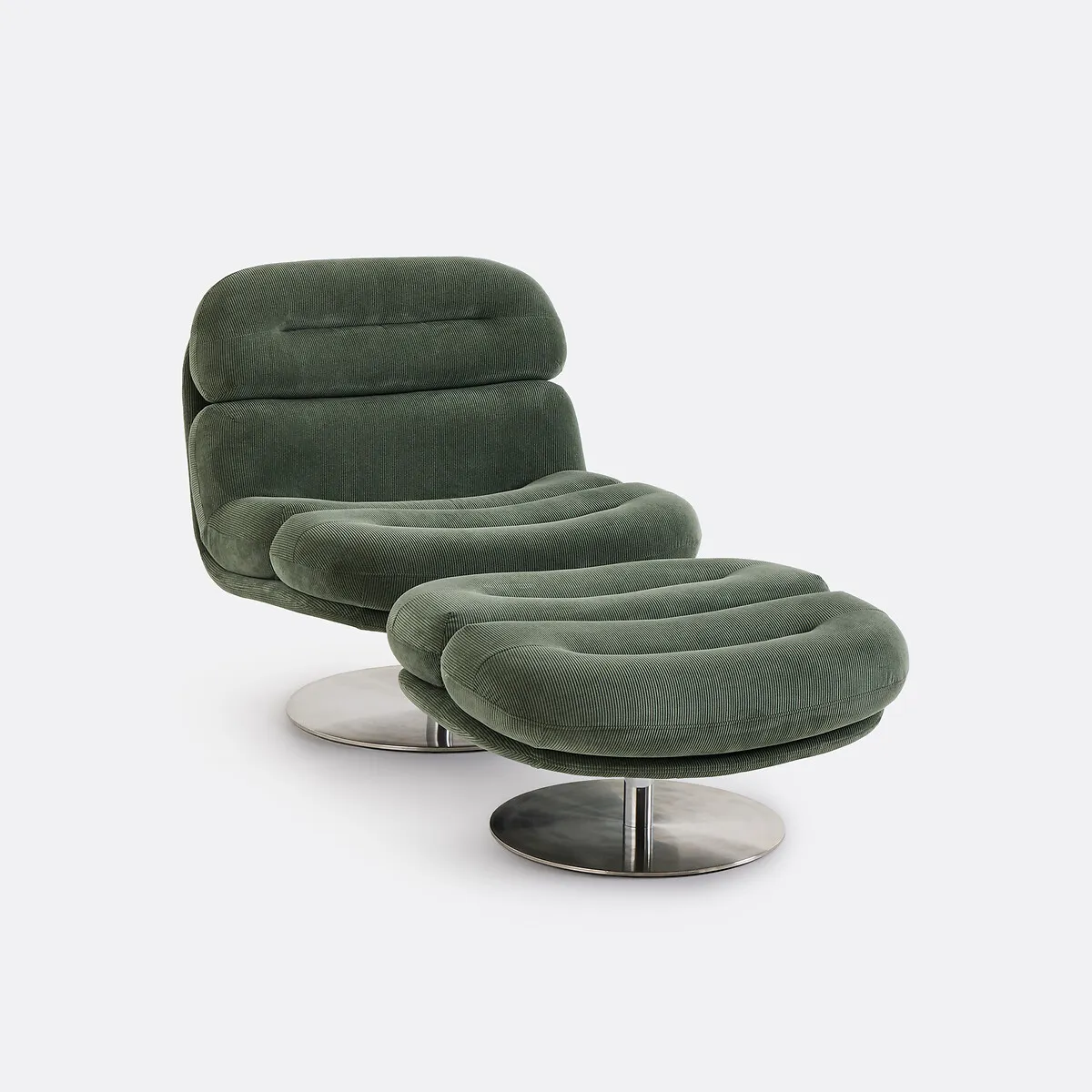 Fauteuil Rotatif Avec Repose-pied, Marlon