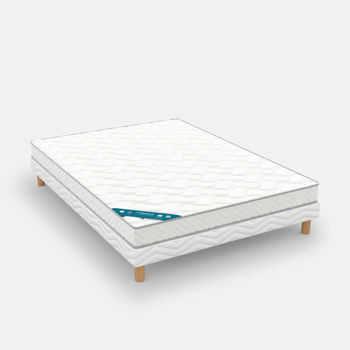 Ensemble Matelas Mousse Densité 25Kg, Soutien Mi-ferme, Accueil Moelleux+sommier — vue 3