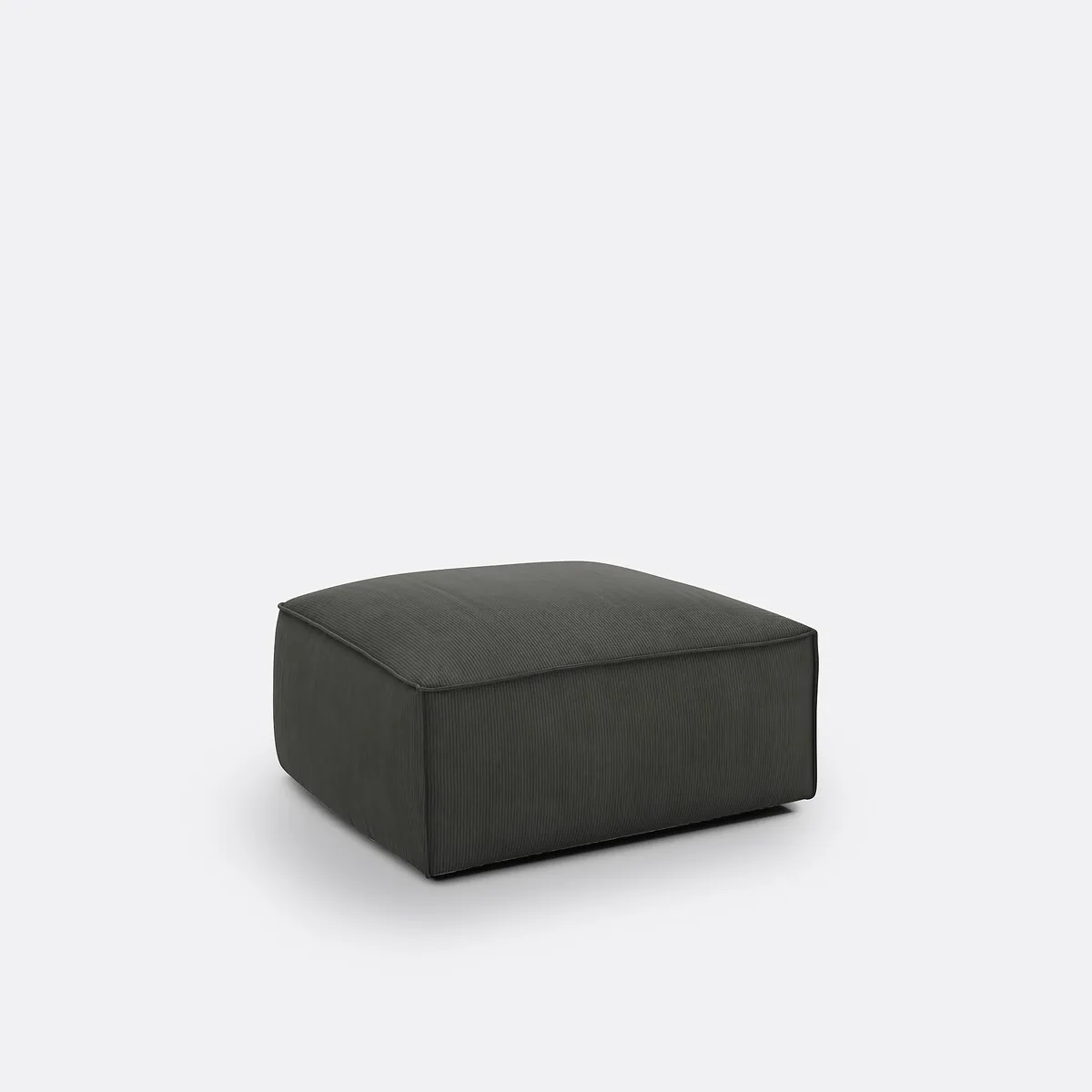 Pouf Modulable En Velours Côtelé Fines Côtes, SEVEN — vue 3