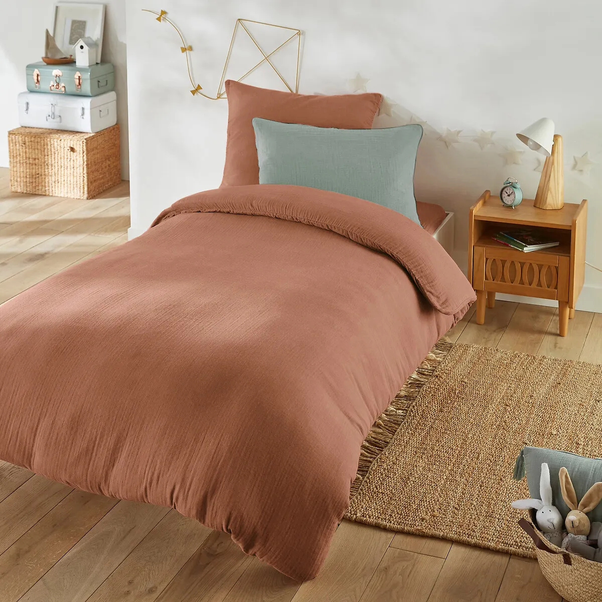 Drap-housse Enfant Uni Gaze De Coton, Kumla — vue 3