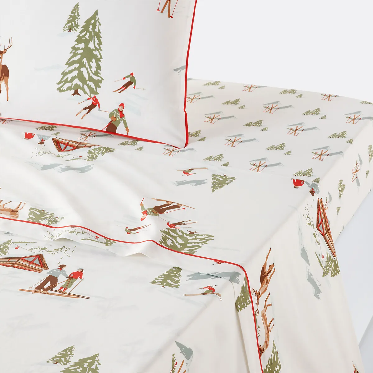 Drap Plat Percale Coton Bonnet, Alpes