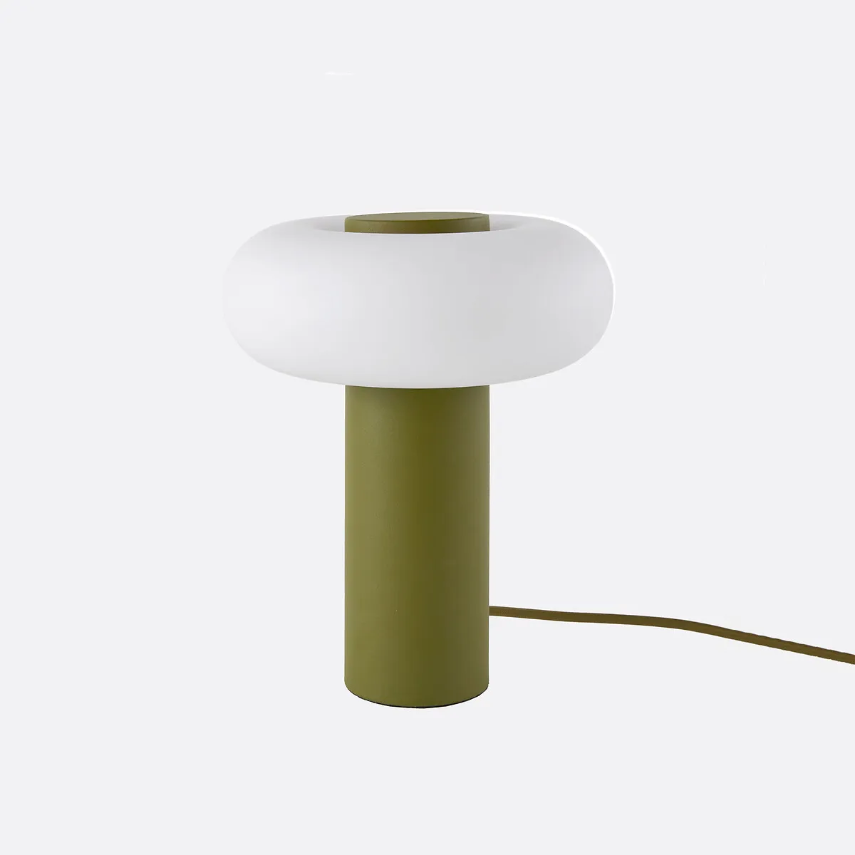 Lampe À Poser, En Métal Fer Et Opaline, H25,6 Cm, OMER