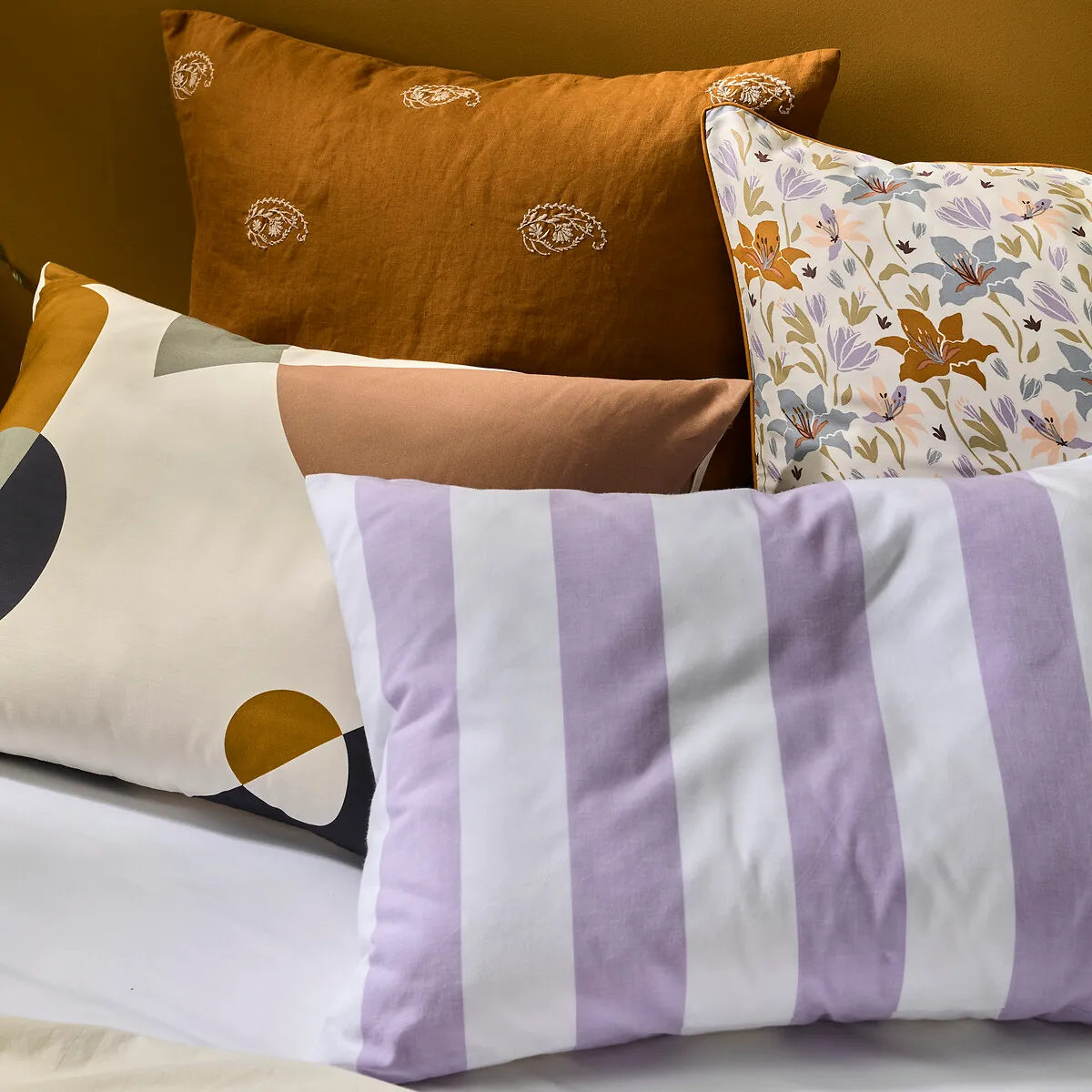 Taie D'oreiller Coton, Tamori Violet — vue 3