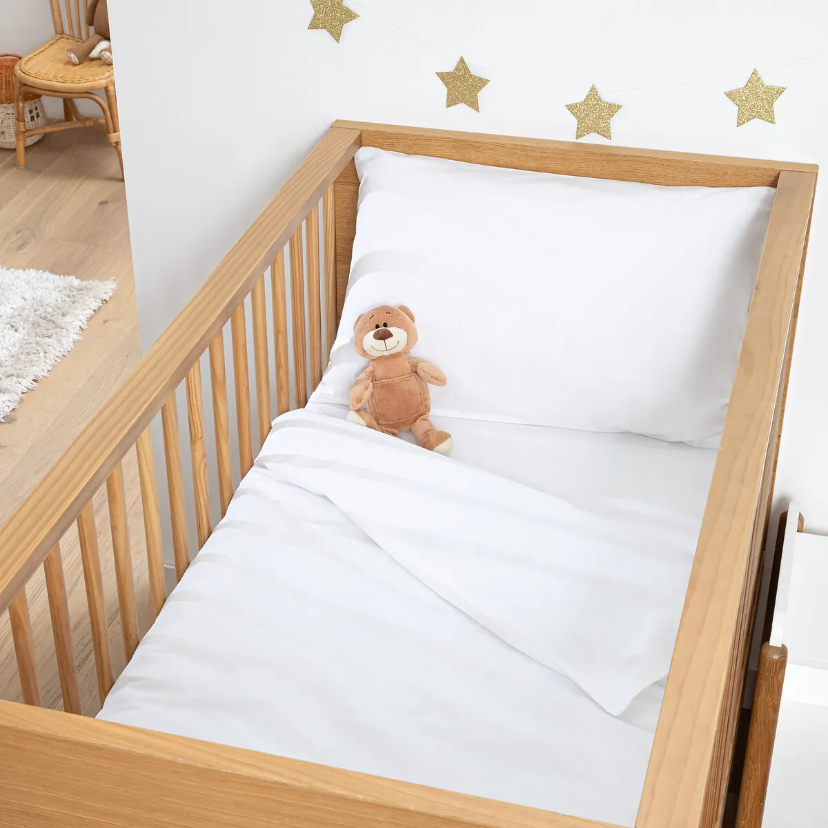 Drap-housse Bébé, En Percale De Coton, Bonnet 17 Cm — vue 3