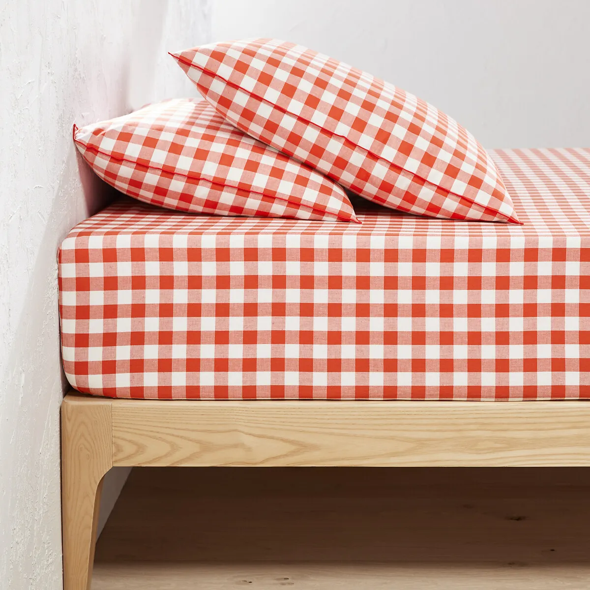 Drap Housse En Coton, Bonnet 30 Cm, Veldi Orange