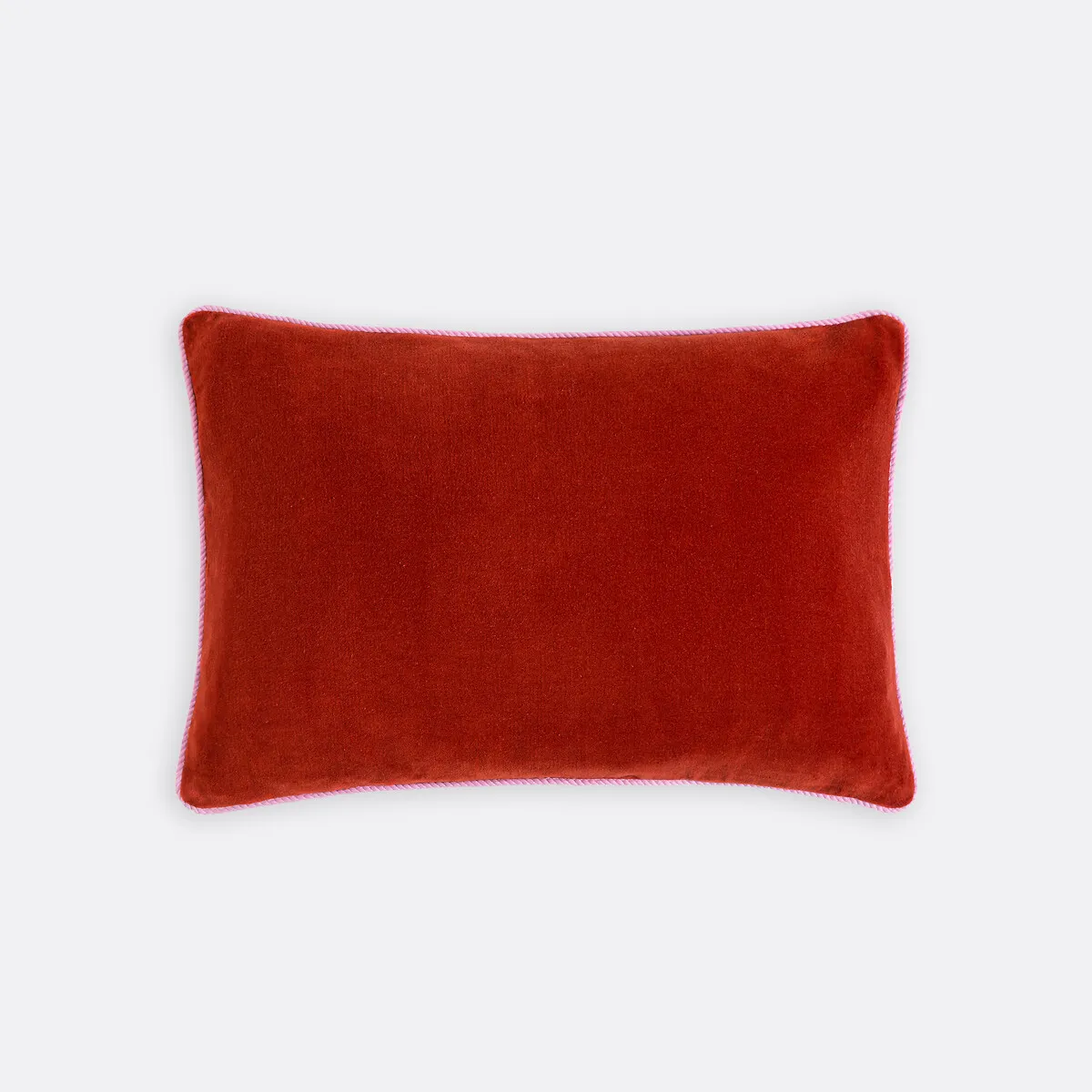 Housse De Coussin Bicolore Rectangulaire 60x40 Cm, En Velours, GUSALI