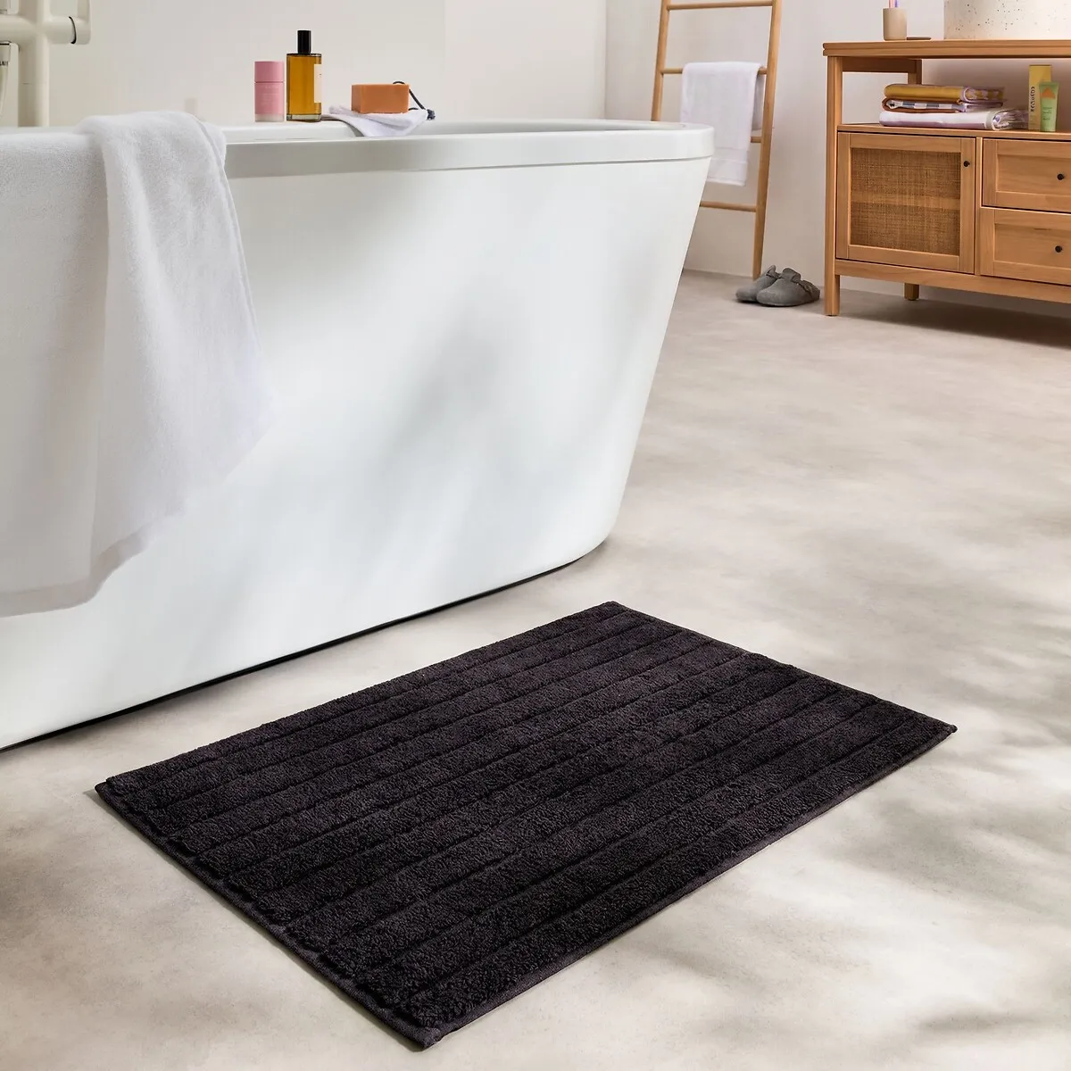 Tapis De Bain Tufté 1100g/m2 En Coton Recyclé, BALTO — vue 3