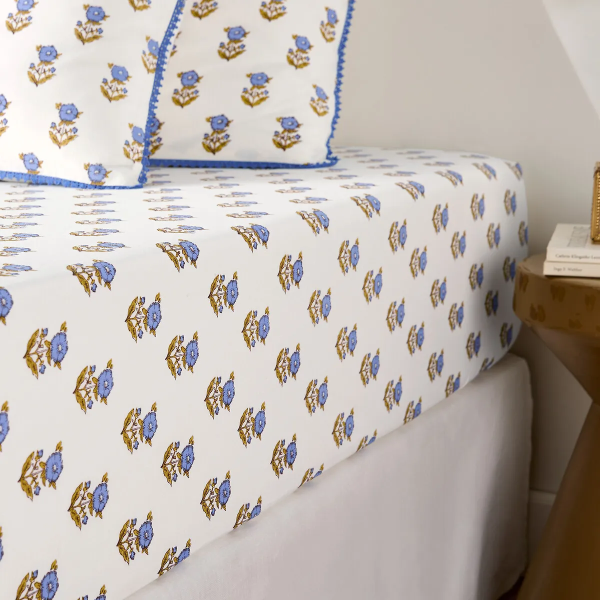 Drap-housse En Coton Lavé Bonnet 30 Cm, DIMANI