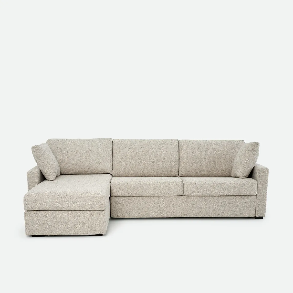 Canapé D'angle, Convertible, 4 Places, Standard, Tissu Texturé Moucheté, TIMOR