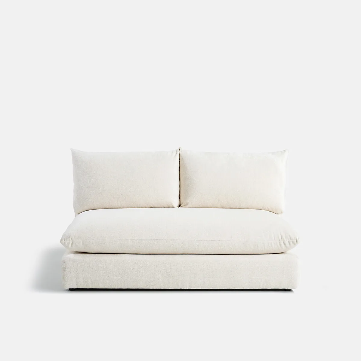 Élément Banquette 2 Places Pour Canapé Modulable, En Velours Épais, MALO