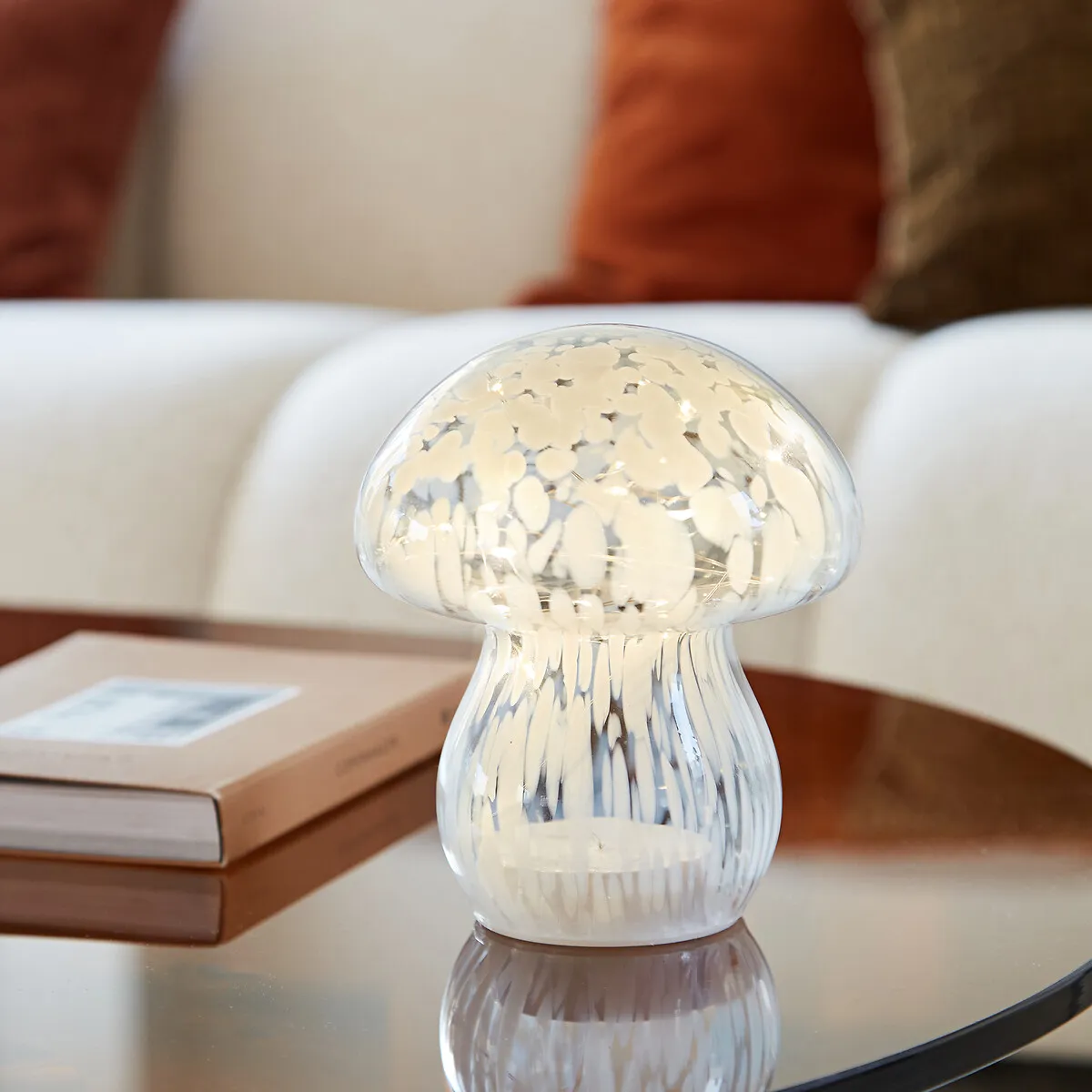 Lampe Décorative Champignon À LED En Verre, Onoki — vue 3
