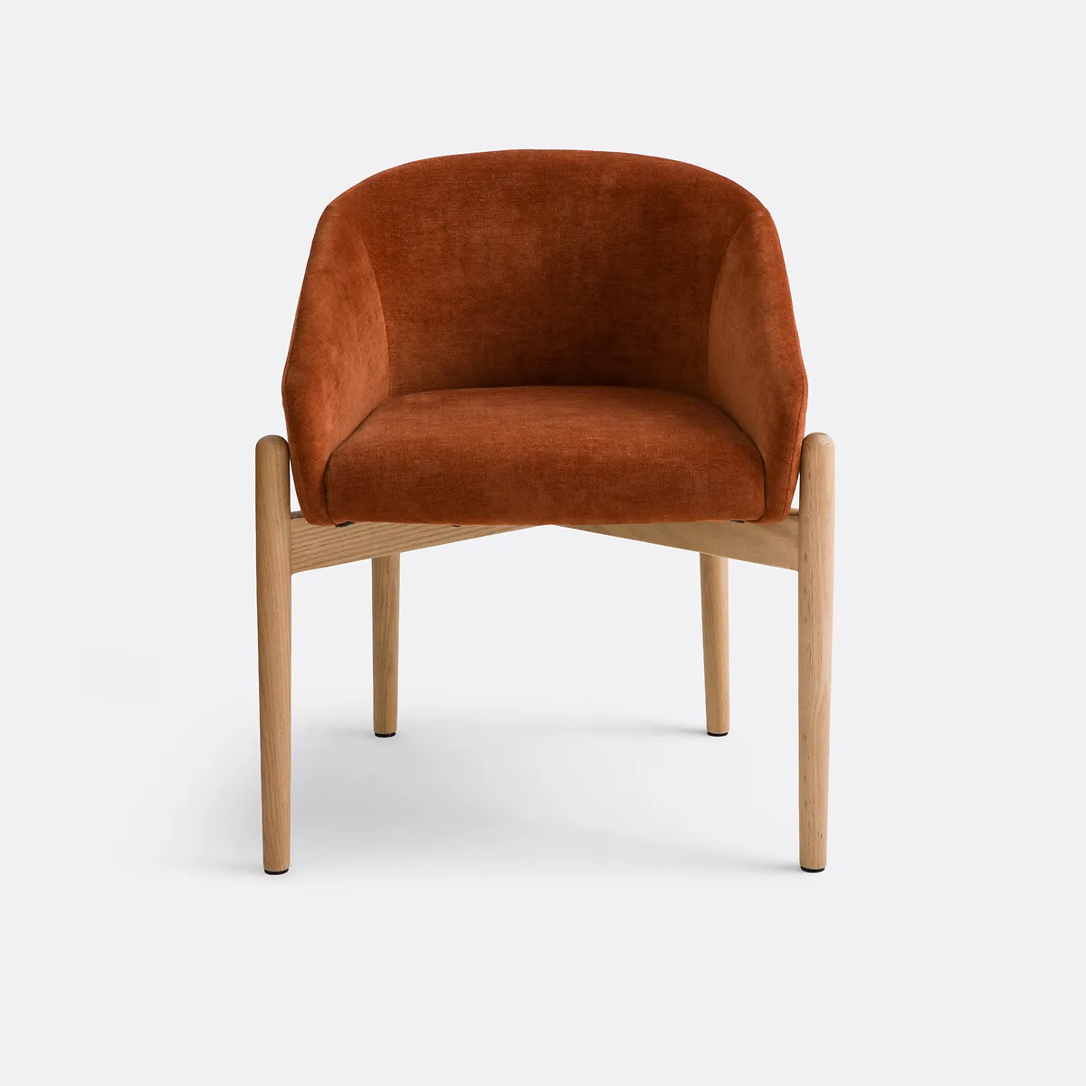 Fauteuil De Table En Tissu Texturé, BECA — vue 3