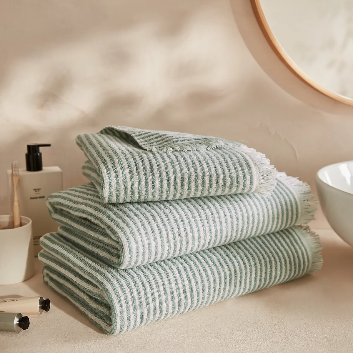 Serviette Éponge Rayée Malo 500 G/m2 — vue 3