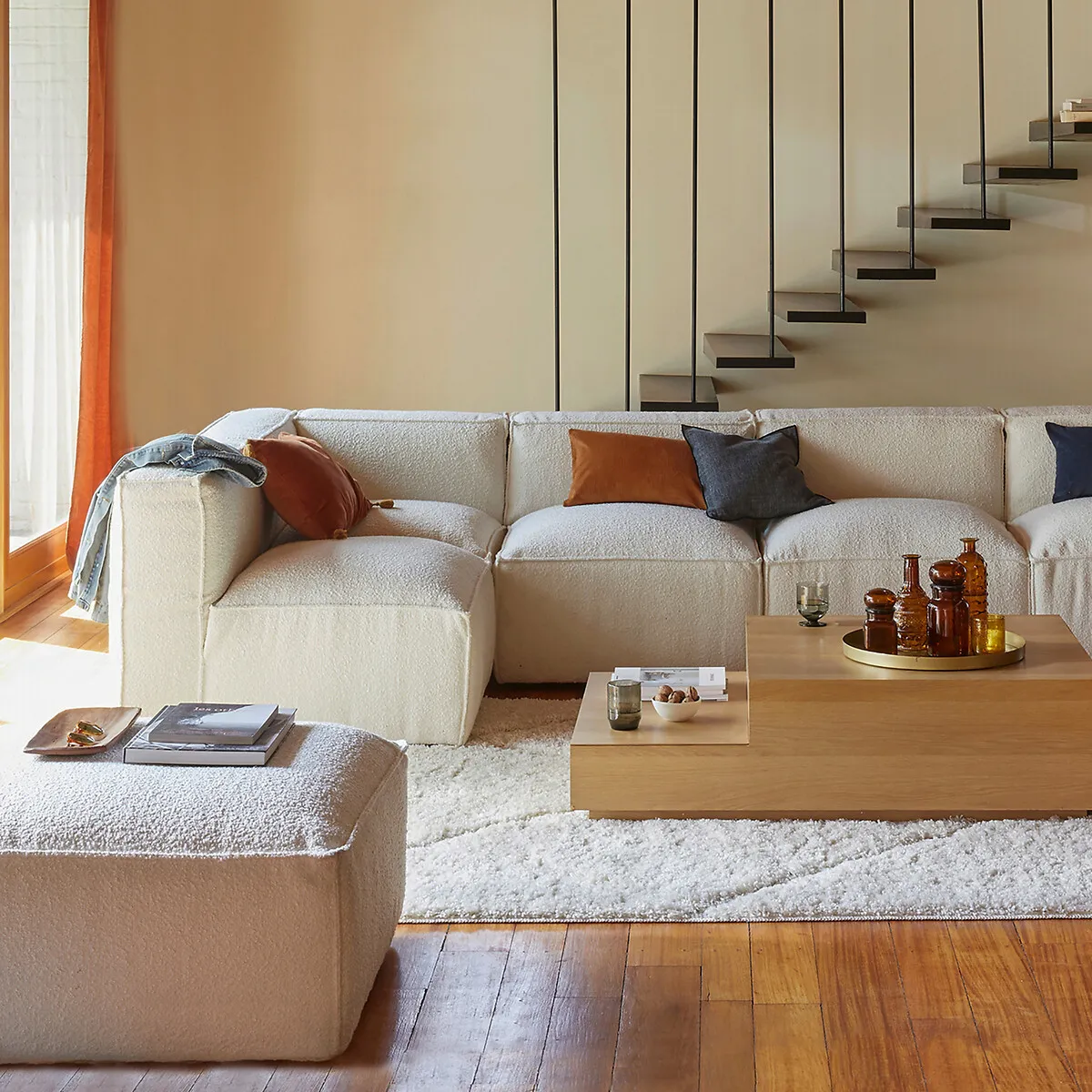 Pouf Modulable, Bouclette Seven — vue 3