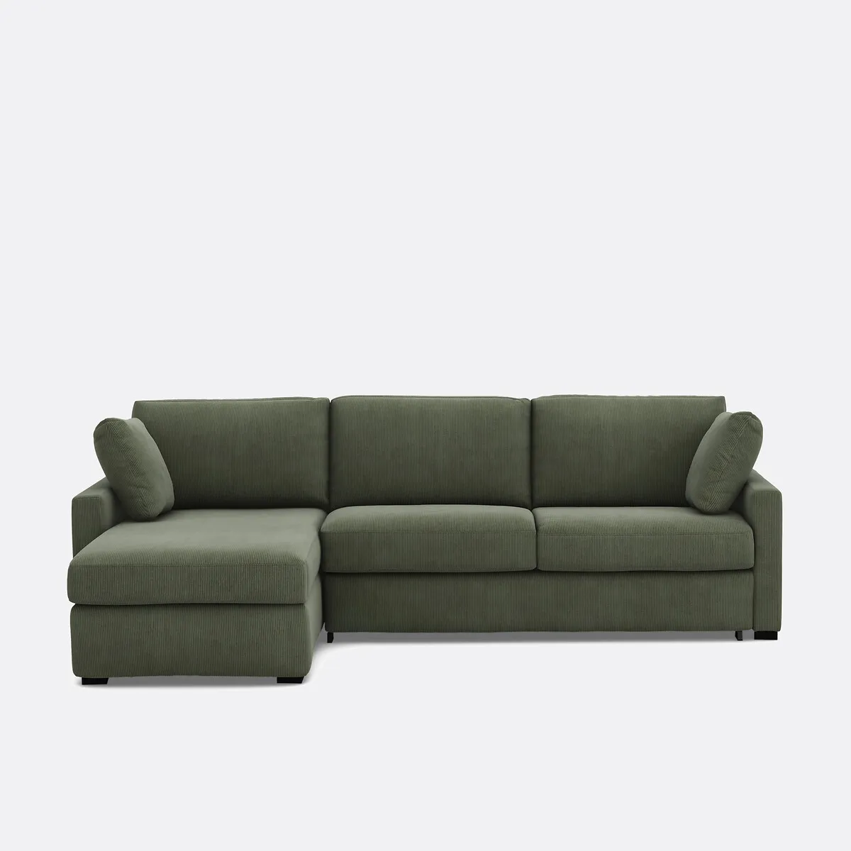 Canapé D'angle, Convertible, Comfort Bultex® , Velours Côtelé Fines Côtes, TIMOR