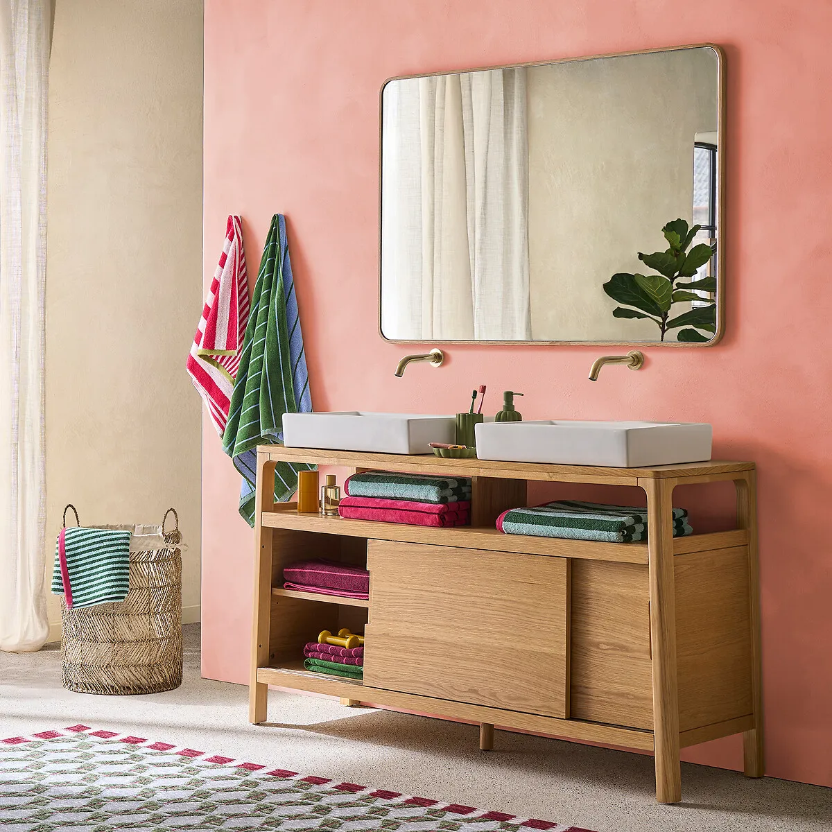 Miroir Rectangulaire Plaqué Chêne 80x120 Cm Iodus — vue 3