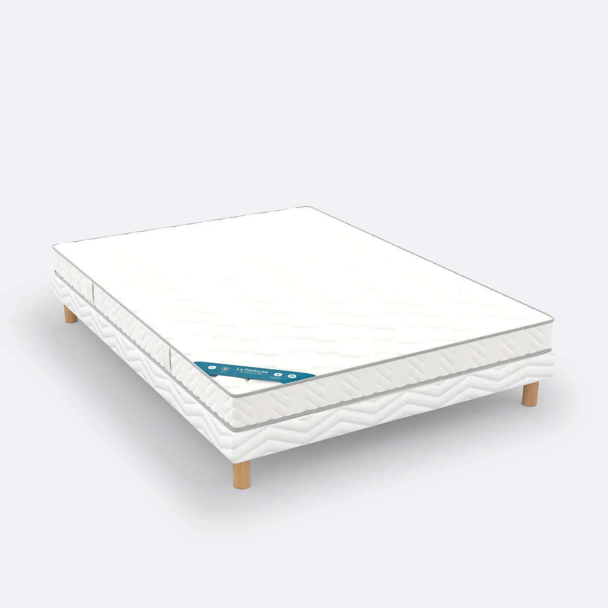 Ensemble Matelas Mousse HR 35 Kg/m3, Soutien Ferme, Accueil Moelleux + Sommier — vue 3