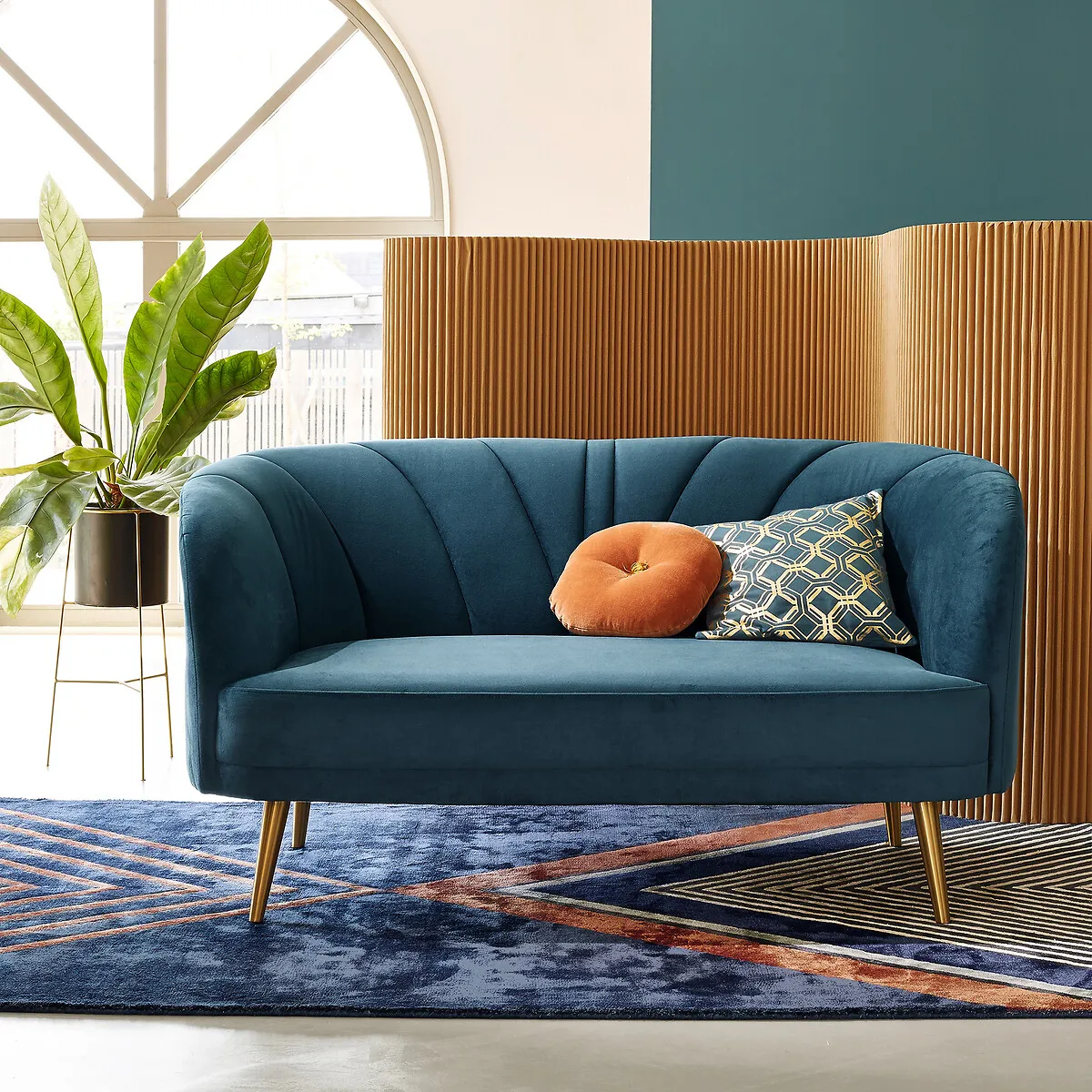 Banquette Velours 2/3 Places, Leone — vue 3
