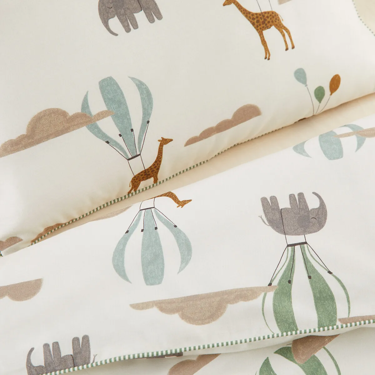 Housse De Couette Bébé 20% Coton Recyclé, Aubin — vue 3