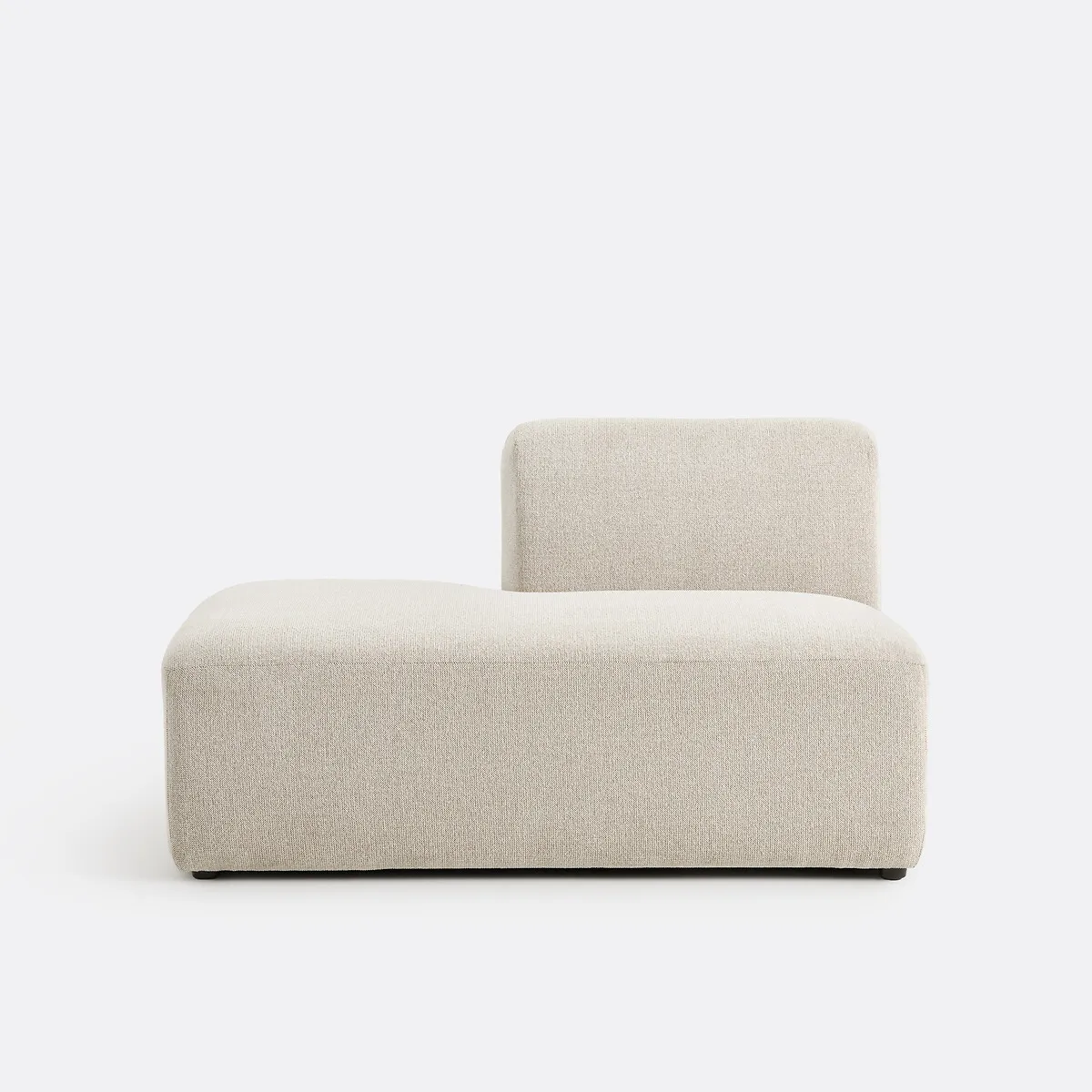 Récamière Gauche Modulable, En Tissu Texturé Chiné, JASPE