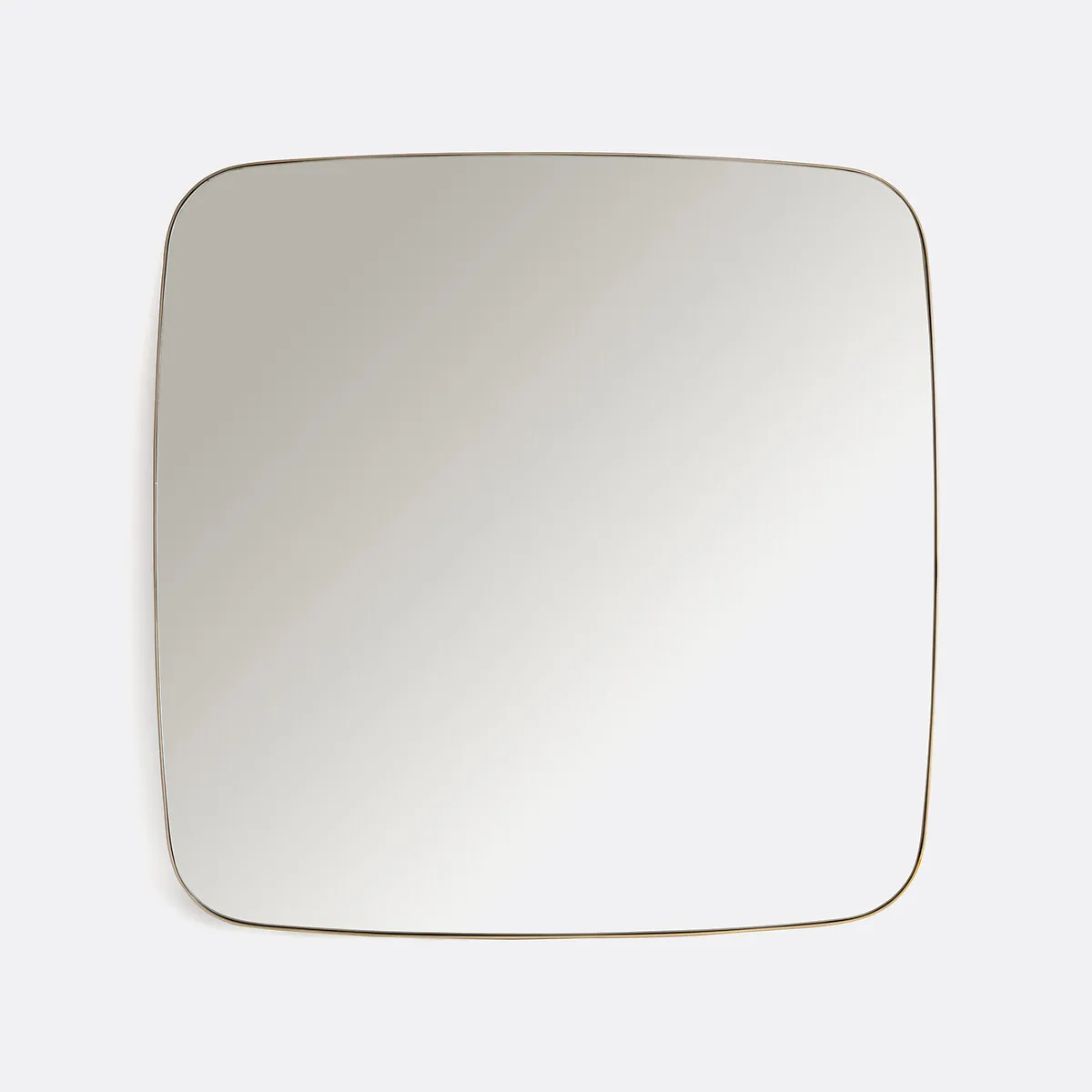 Miroir Carré, En Métal Fer, Largeur 90 X Hauteur 90 Cm, IODUS