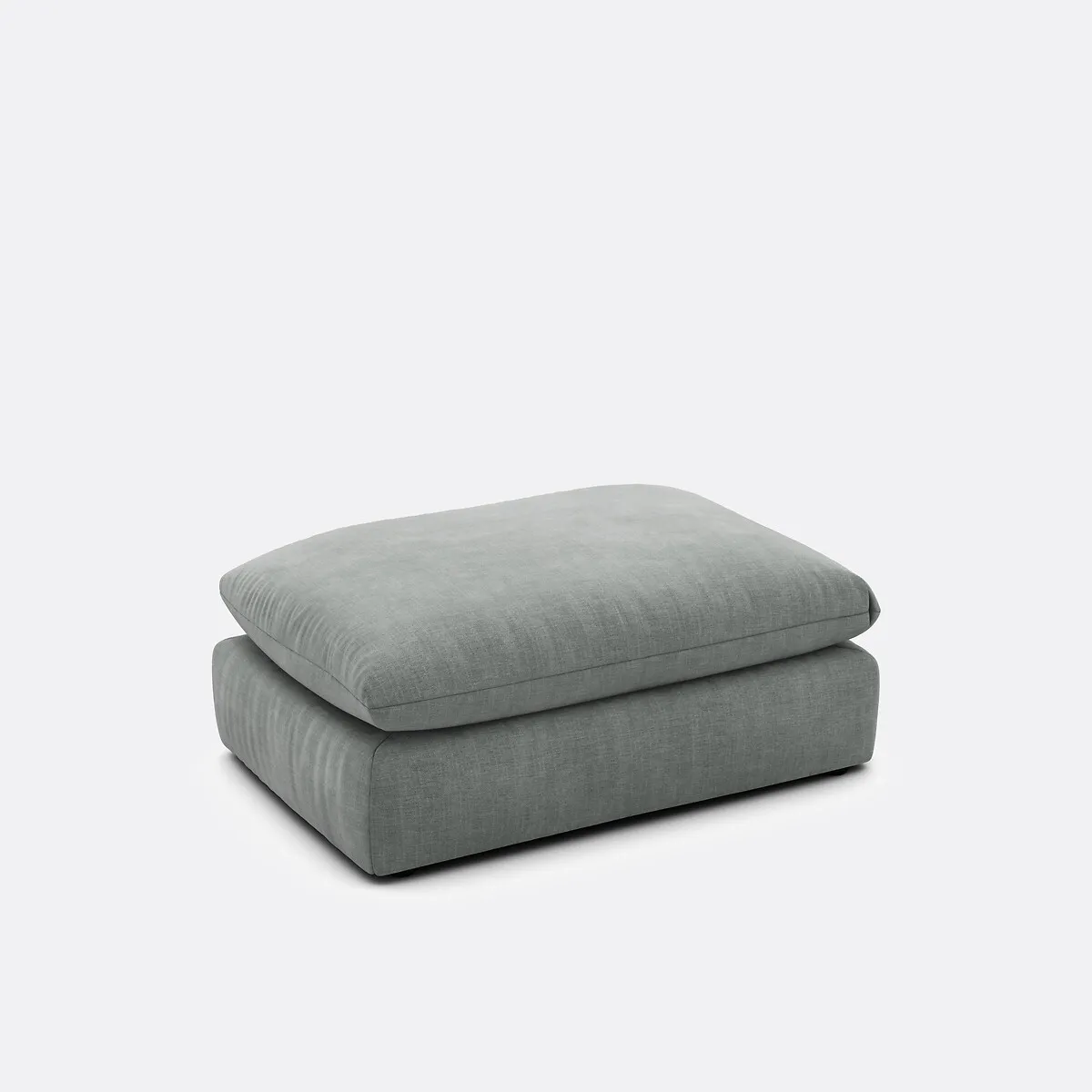Élément Pouf Pour Canapé Modulable, En Tissu Structuré, MALO — vue 3