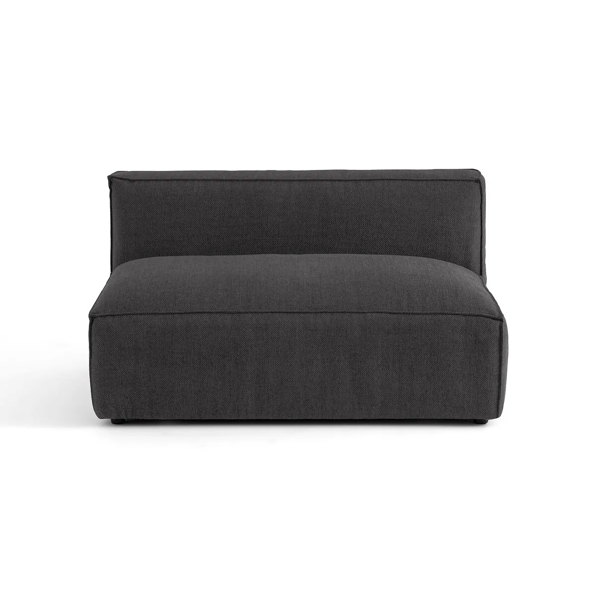 Elément Banquette Pour Canapé Modulable, 2 Places, En Tissu Texturé, SEVEN