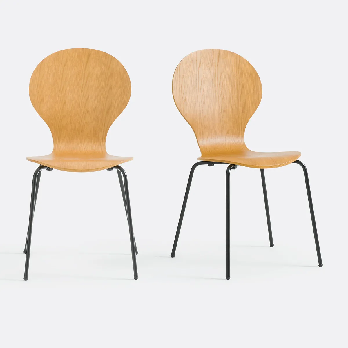 Lot De 2 Chaises Empilables, Lenon