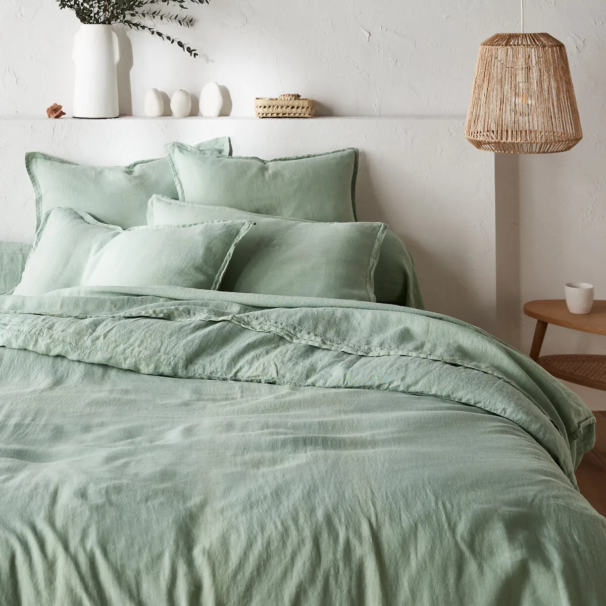 Drap Housse Lin Lavé, Bonnet 35 Cm, Linot — vue 3