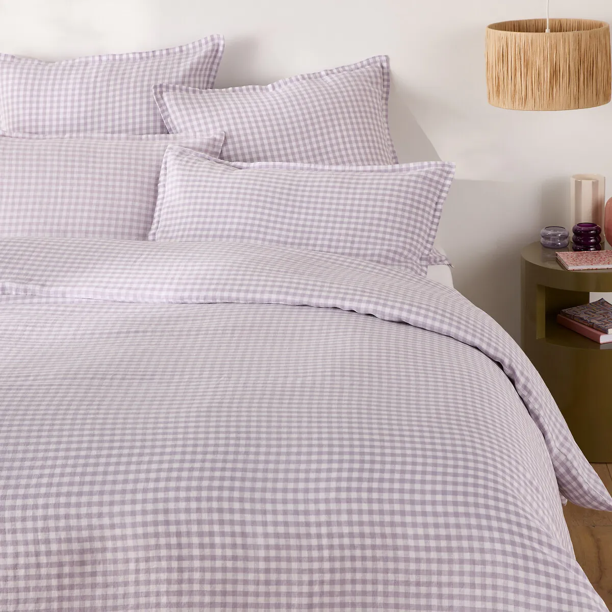 Housse De Couette En Lin Lavé, Acélie Lilas