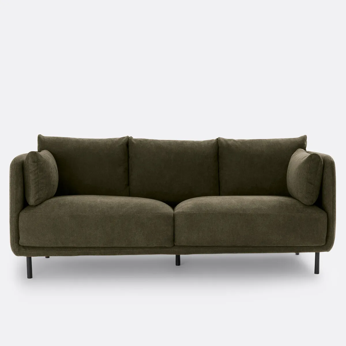 Canapé Droit, 3 Ou 4 Places, En Tissu Texturé, VICTOR — vue 3