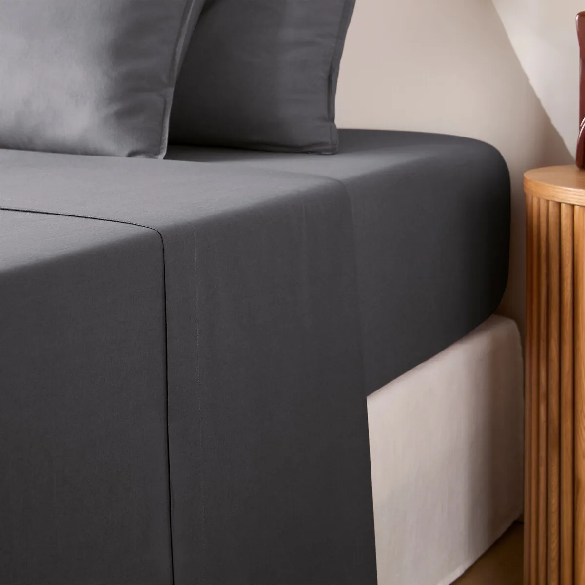 Drap Plat Uni En Coton Lavé, Scenario