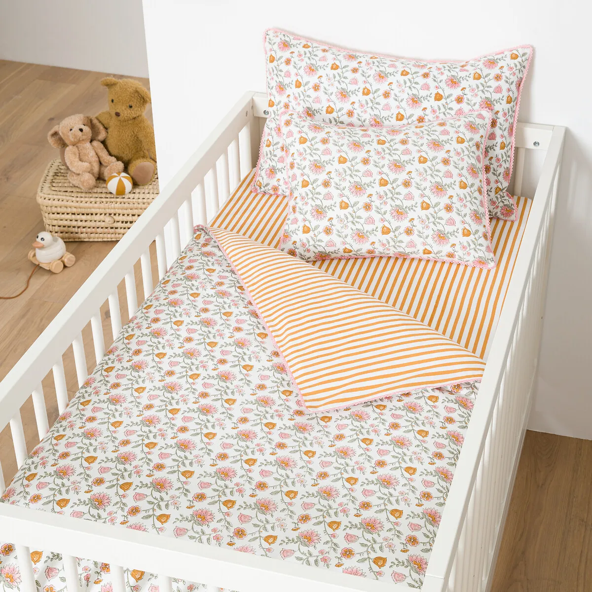 Housse De Couette Bébé En Coton Lavé, Yassia