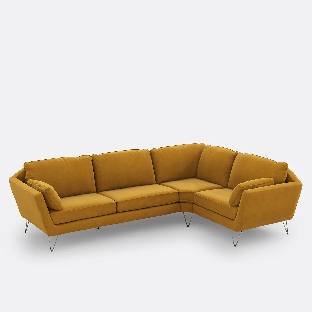 Canapé D’angle XL En Velours, Topim — vue 3