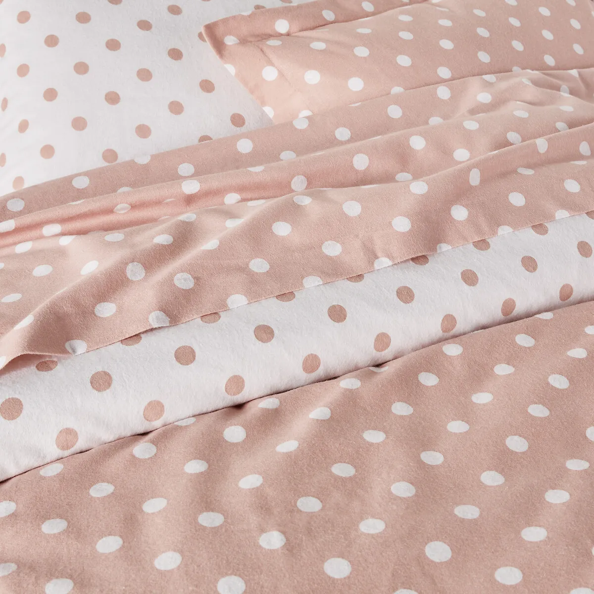 Housse De Couette Flanelle Imprimée Pois, Clarisse — vue 3