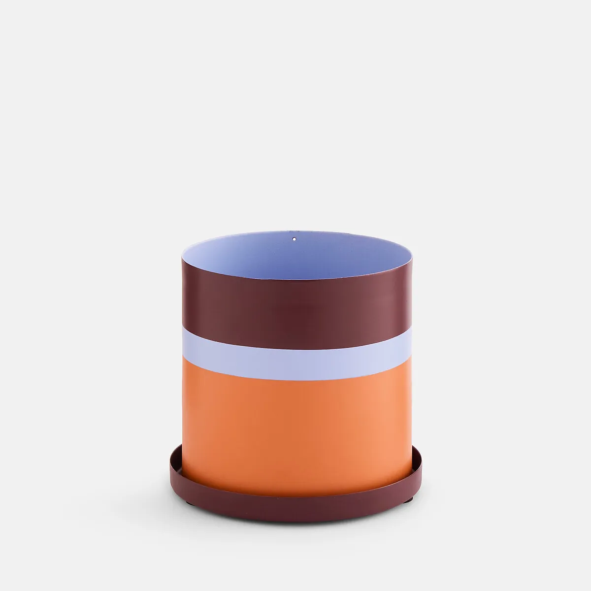 Cache-pot En Métal Fer Peint, Diamètre 13,5 Cm, PALAVAS