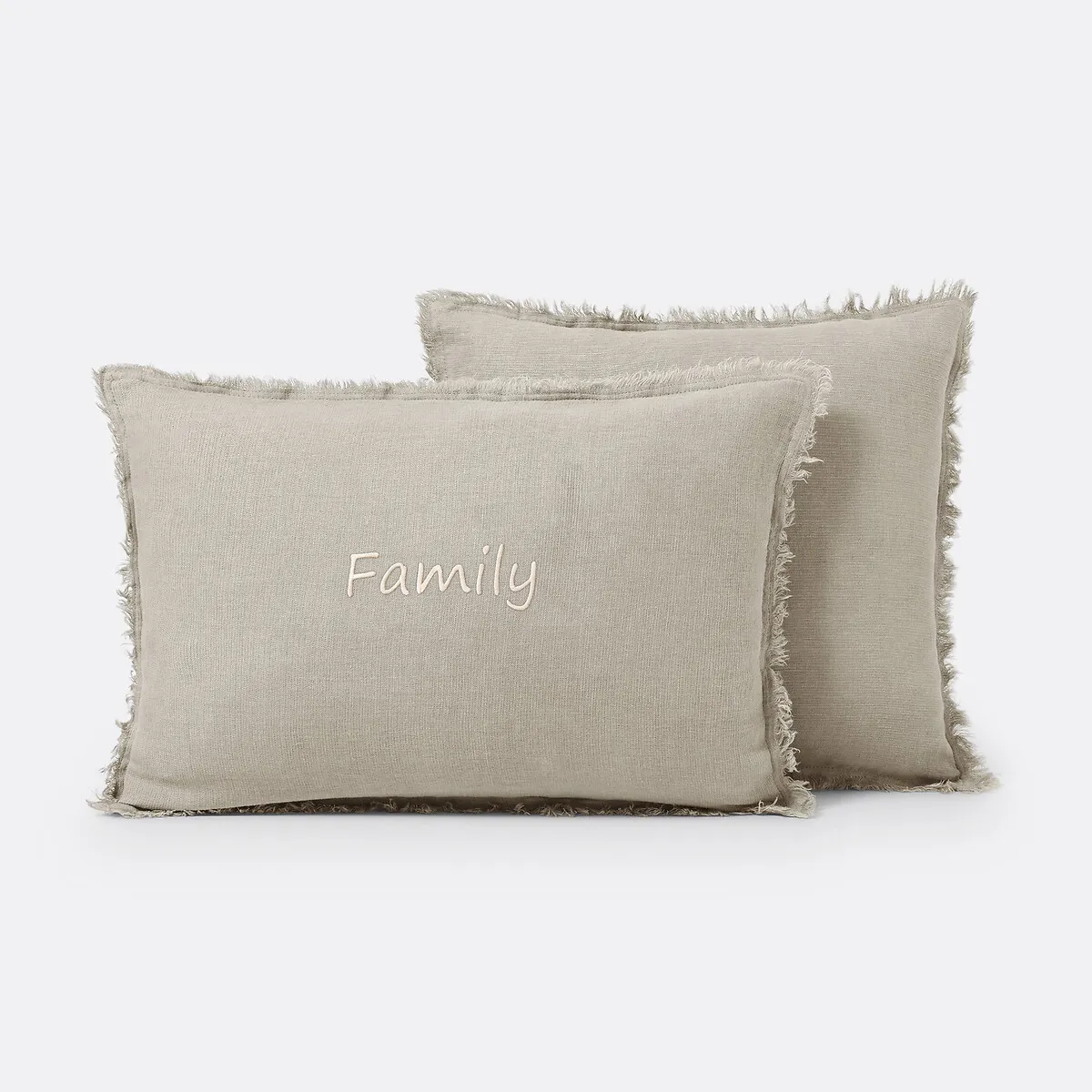 Housse Coussin Pur Lin Lavé Personnalisée, Linange